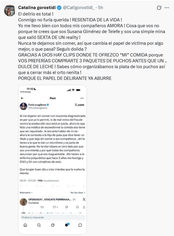 La virulenta respuesta de Gorostidi a Furia