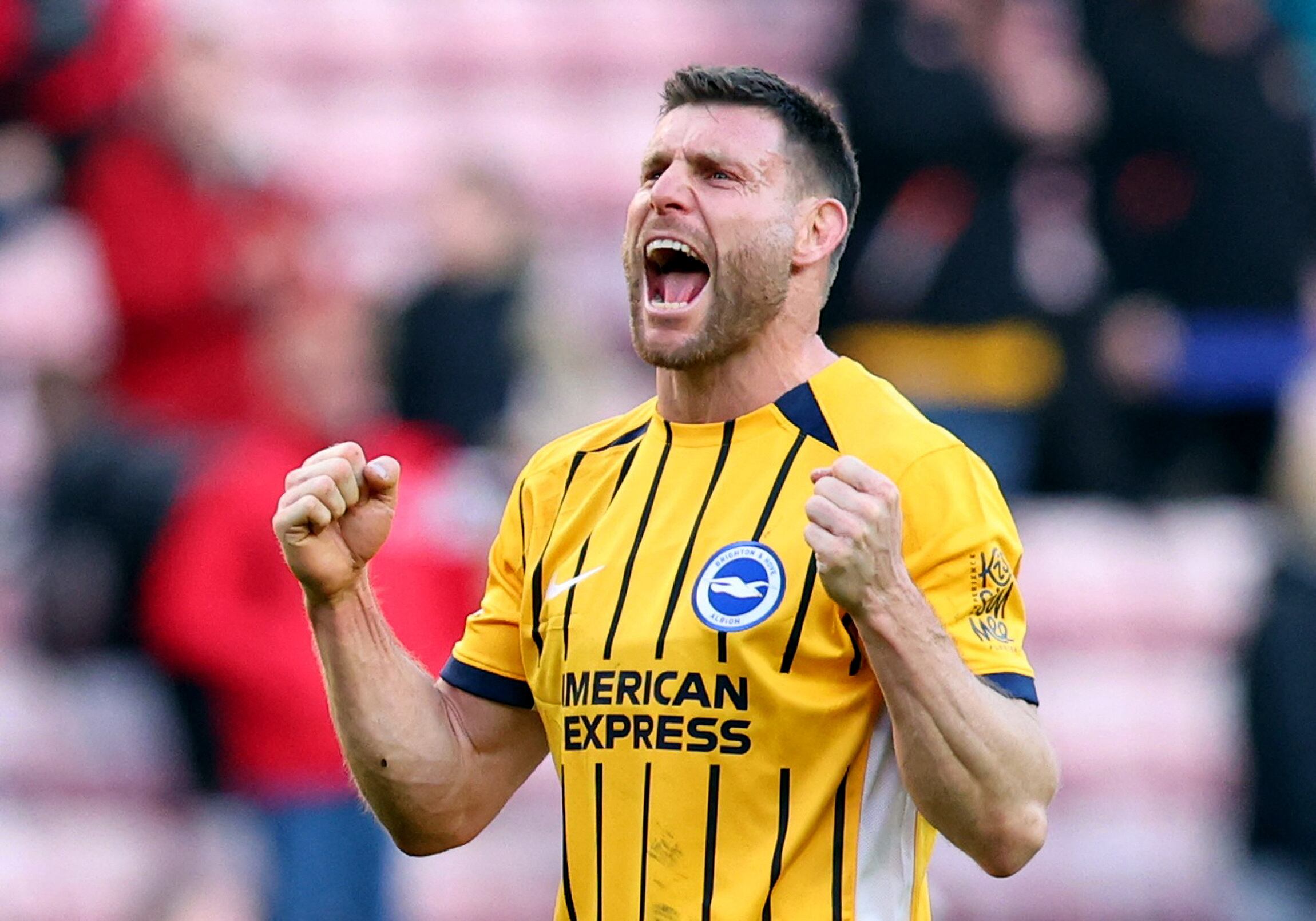 James Milner suma el récord de más apariciones en la historia de la Premier League, consolidando su legado en el fútbol inglés (Action Images via Reuters/Craig Brough)
