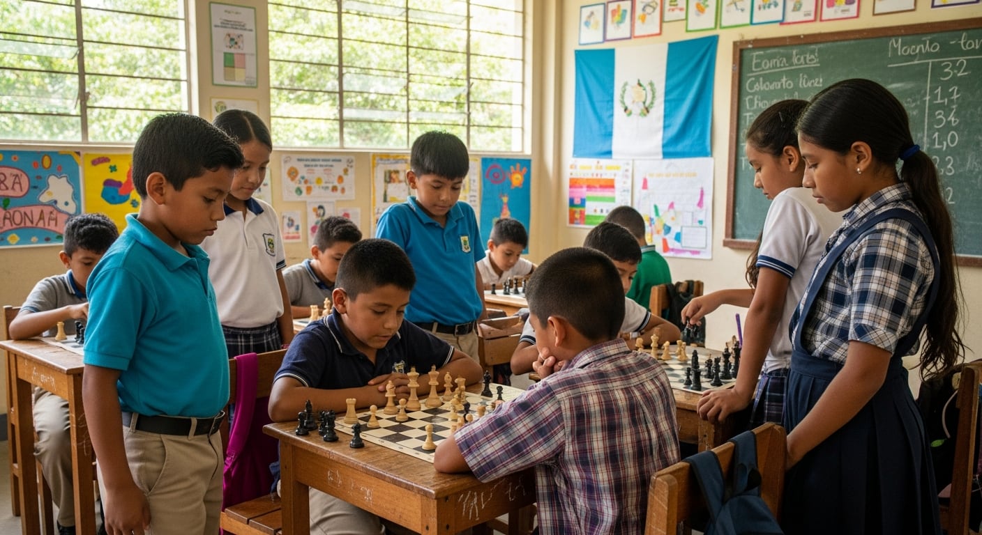El Ministerio de Educación anunció que el ajedrez será incluido en el currículo escolar guatemalteco