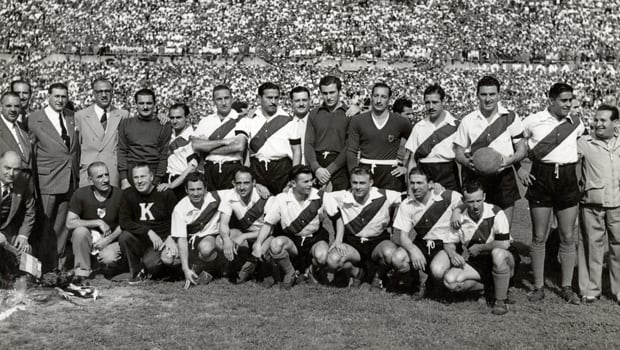 La foto antes de aquel partido