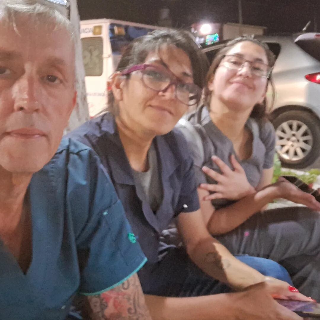 Alberto Santarceri junto a su mujer, también detenida