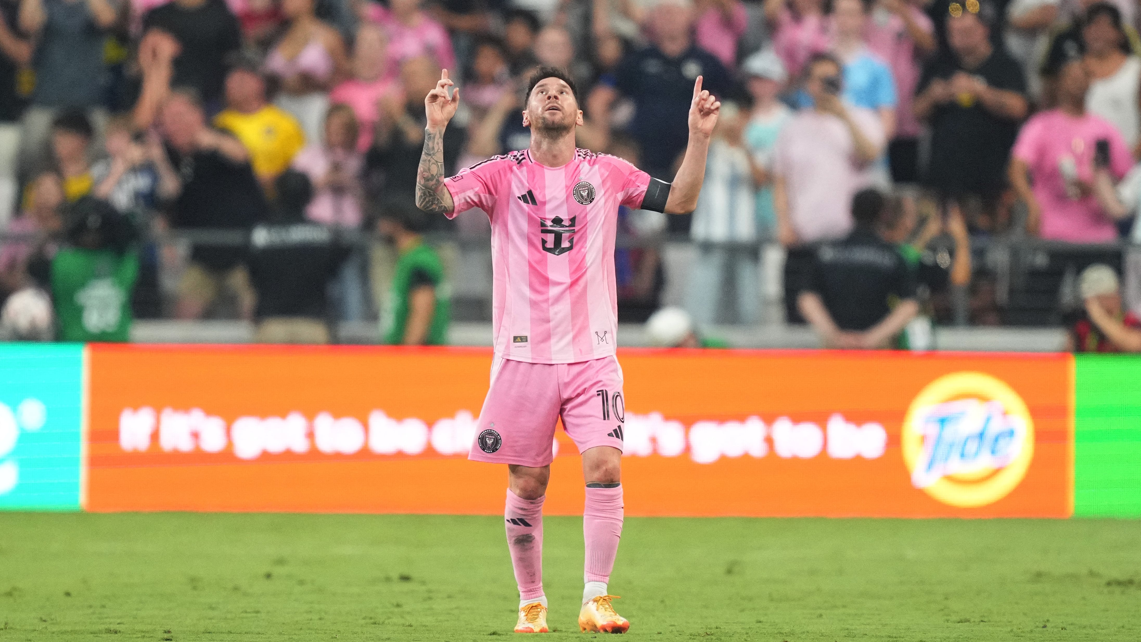 Crece el registro goleador de Lionel Messi en el Inter Miami (Credit: Jim Rassol-Imagn Images)