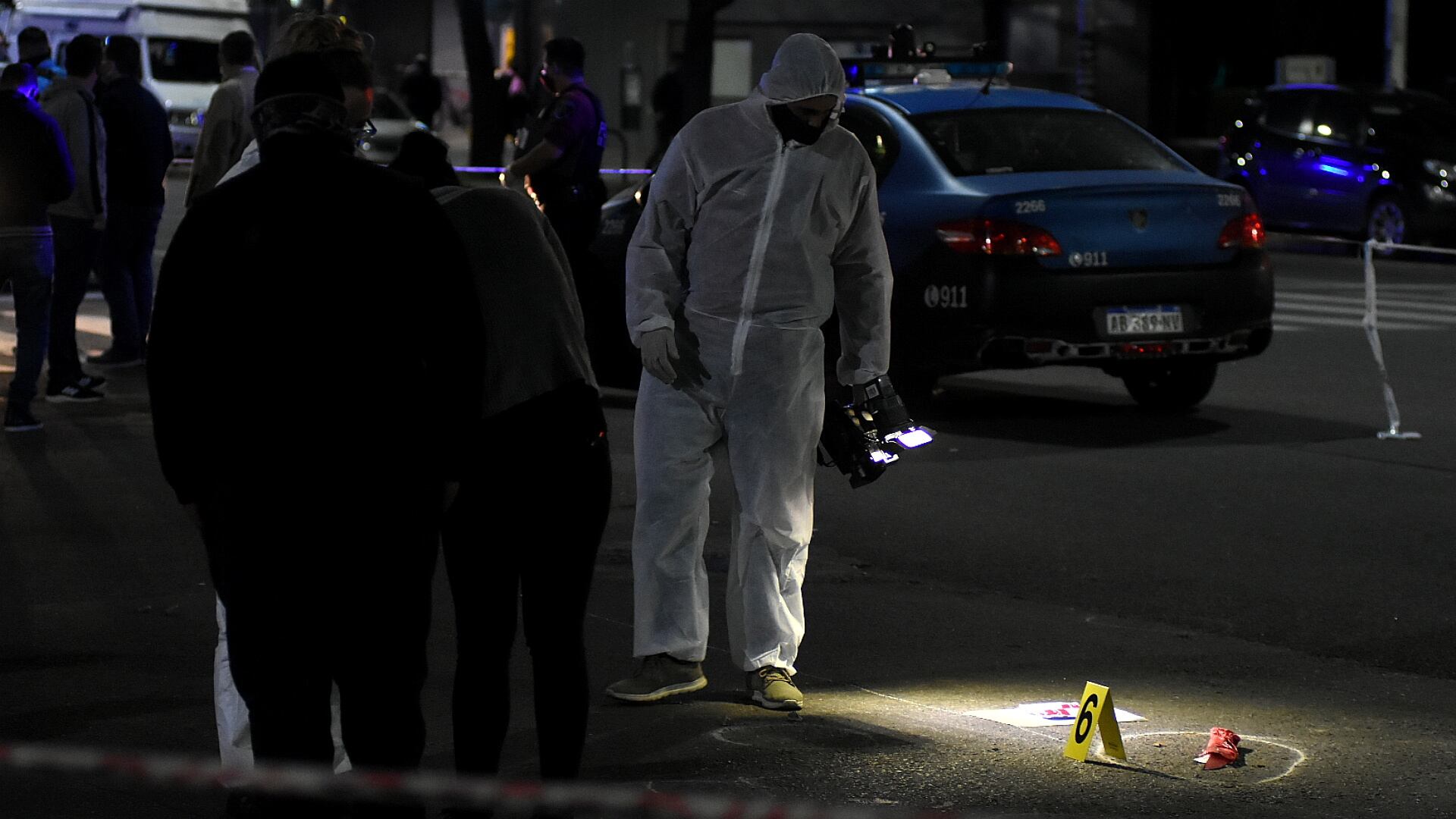 Pericias en la escena donde ocurrió el crimen (Nicolás Stulberg)