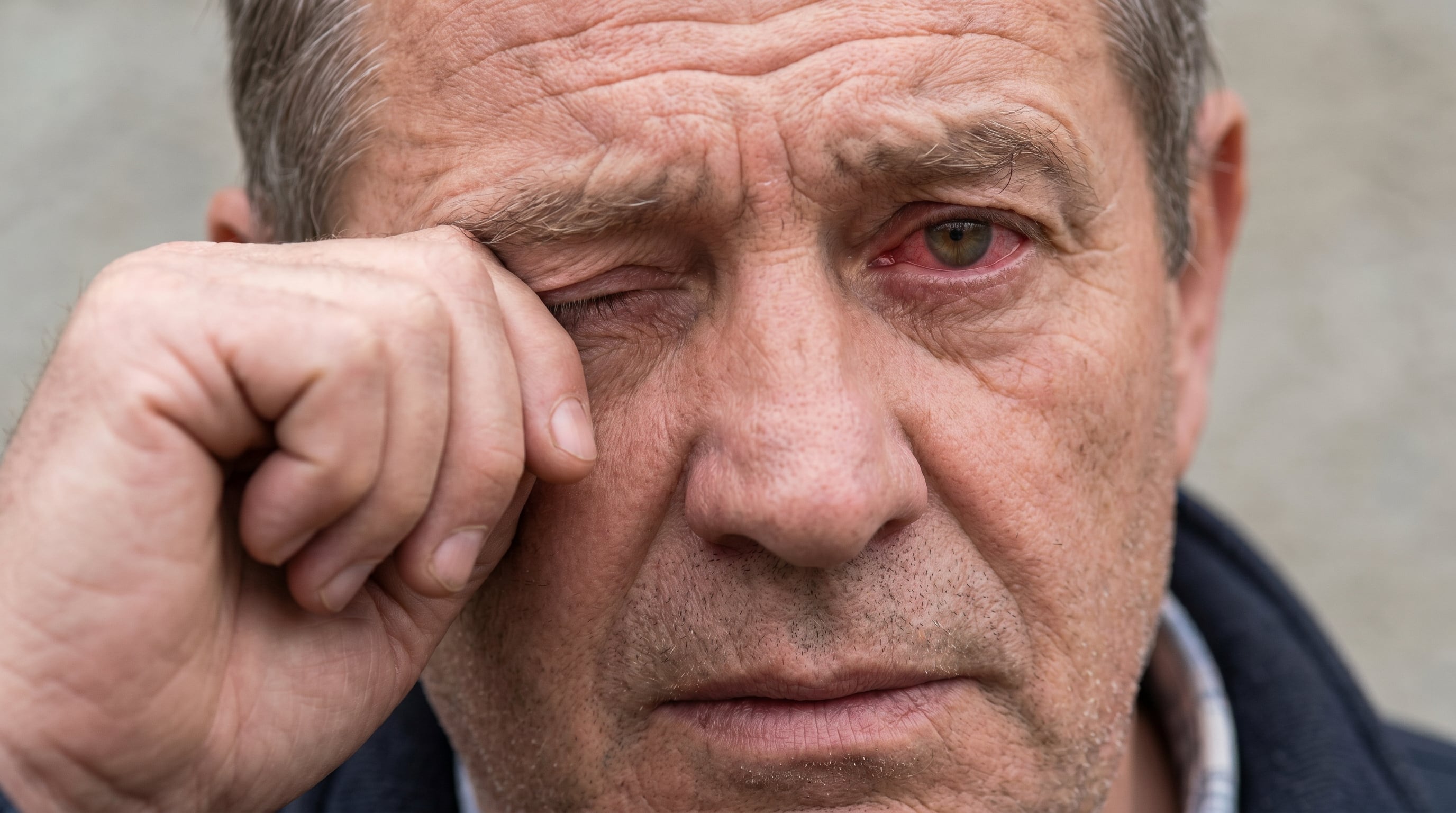 Frotarse los ojos aumenta el riesgo de lesiones como la abrasión corneal y la hemorragia subconjuntival, según especialistas en salud ocular (Imagen Ilustrativa Infobae)