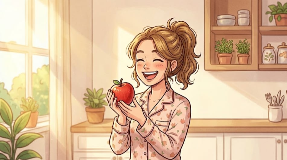 Comer manzanas en la mañana potencia la salud digestiva por su alto contenido de fibra y contribuye a la regularidad intestinal (Imagen Ilustrativa Infobae)