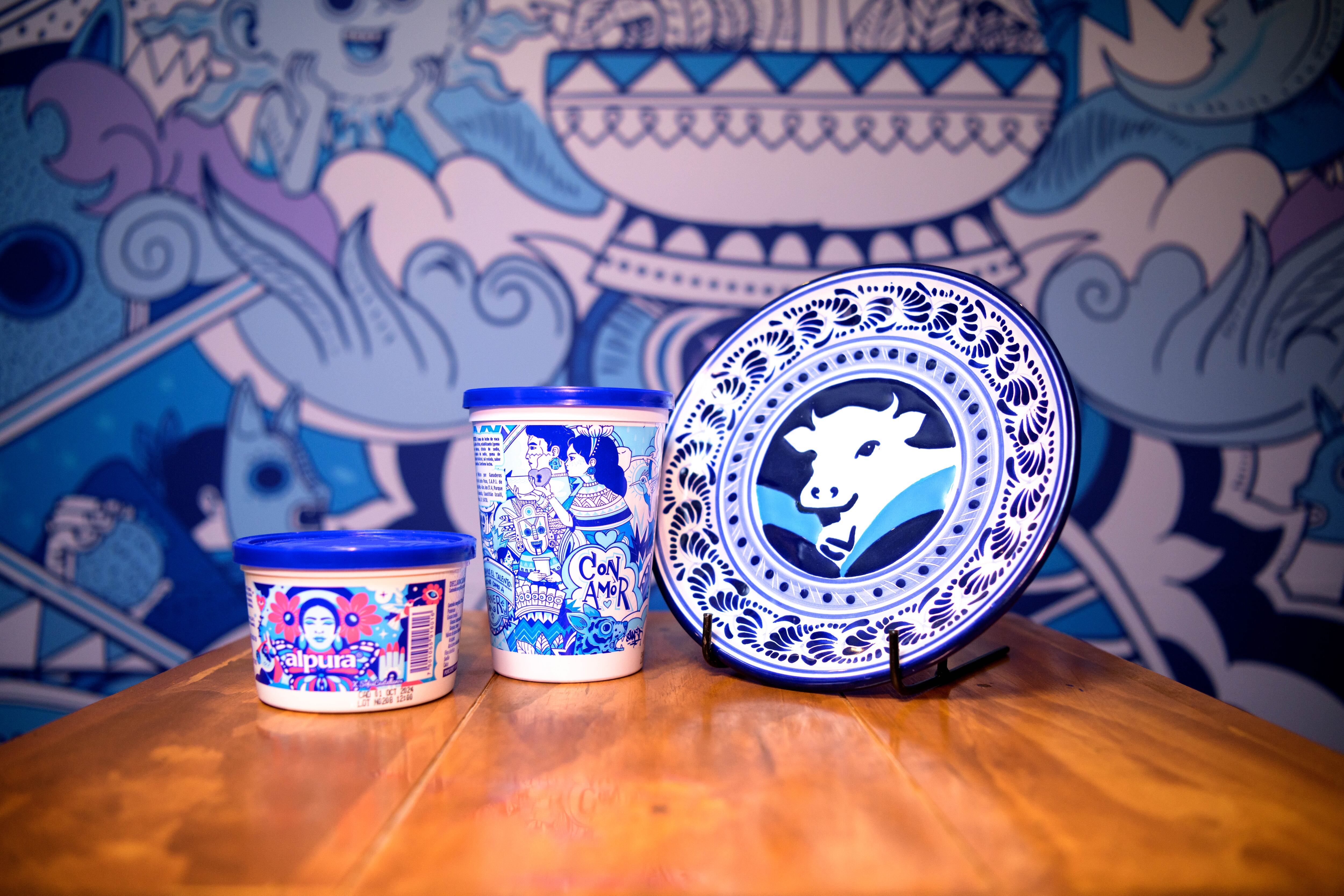 Los nuevos envases de Crema Alpura celebran la creatividad y la tradición mexicana. (Cortesía ALPURA).