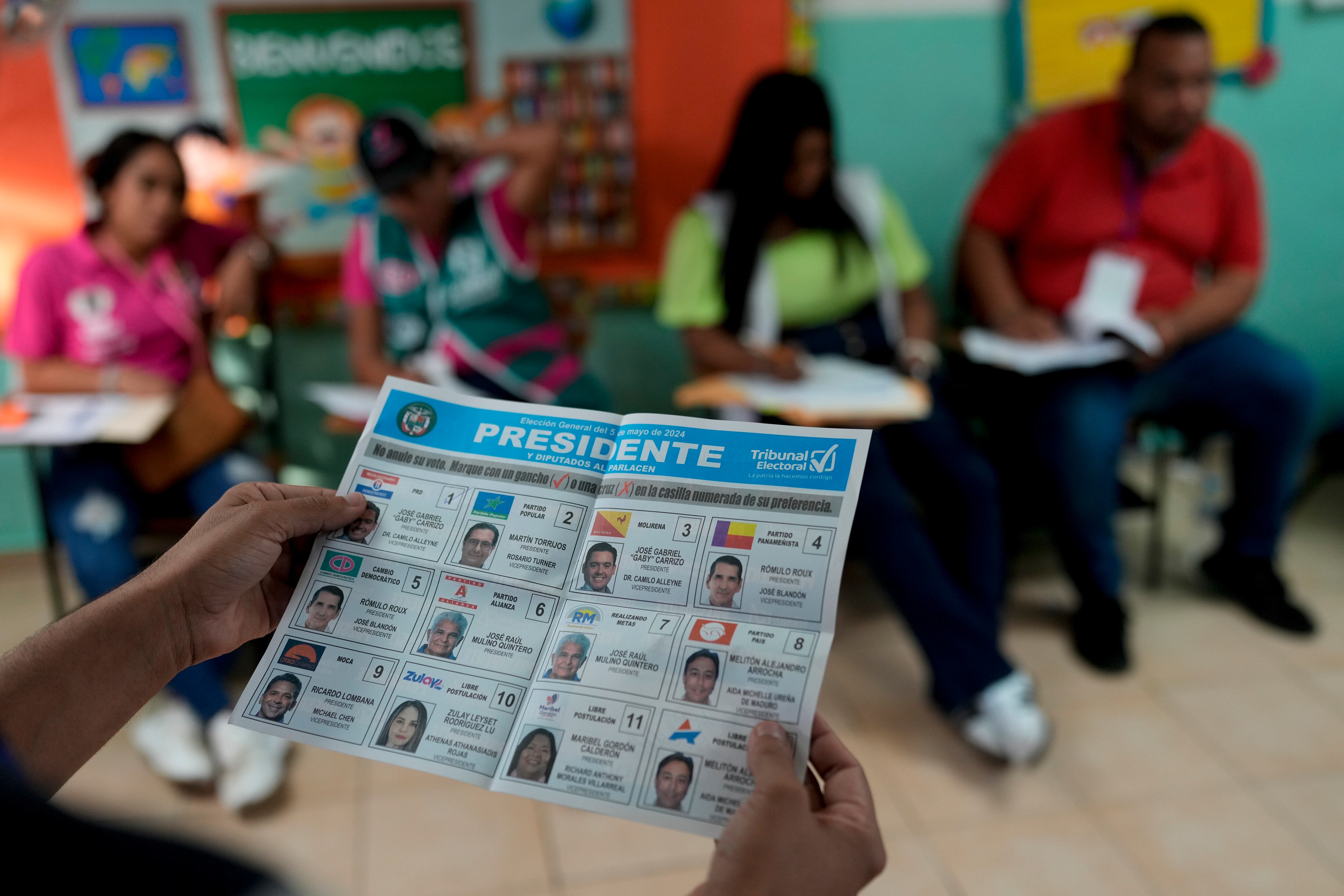 En Panamá durante las elecciones de 2024 se impuso José Raúl Mulino, con un 34.34% de los electores. (AP Foto/Matías Delacroix)