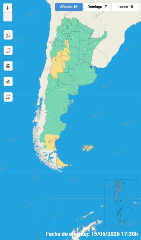 Fin de semana con lluvias y descenso de temperatura en CABA