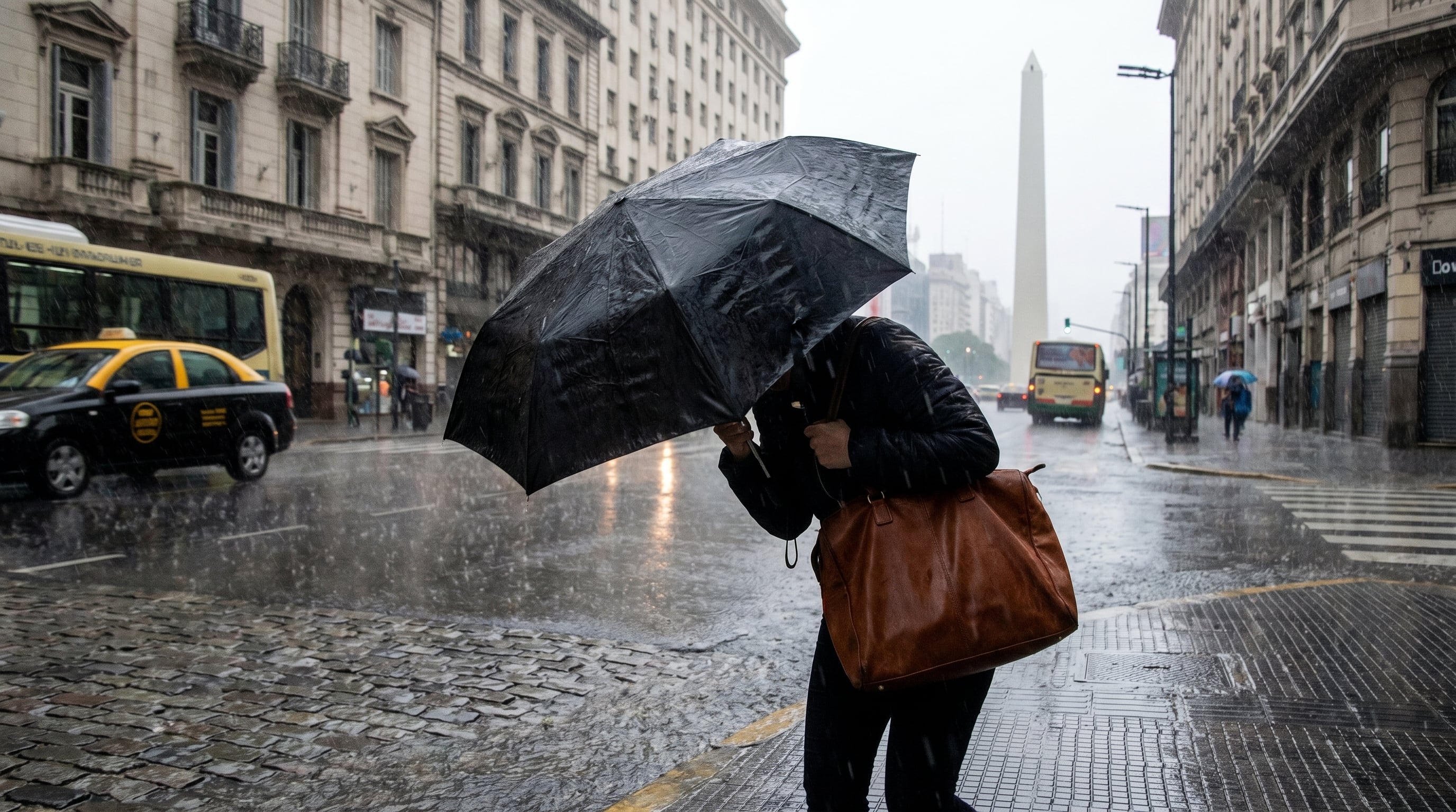 El SMN prevé precipitaciones en la noche del sábado junto con bajas temperaturas y viento (Imagen Ilustrativa Infobae)