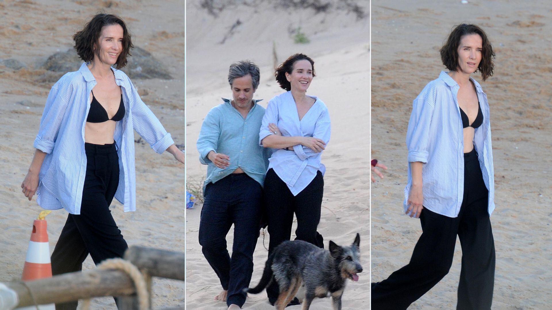 Natalia Oreiro y Gael García Bernal rodando la película en Uruguay