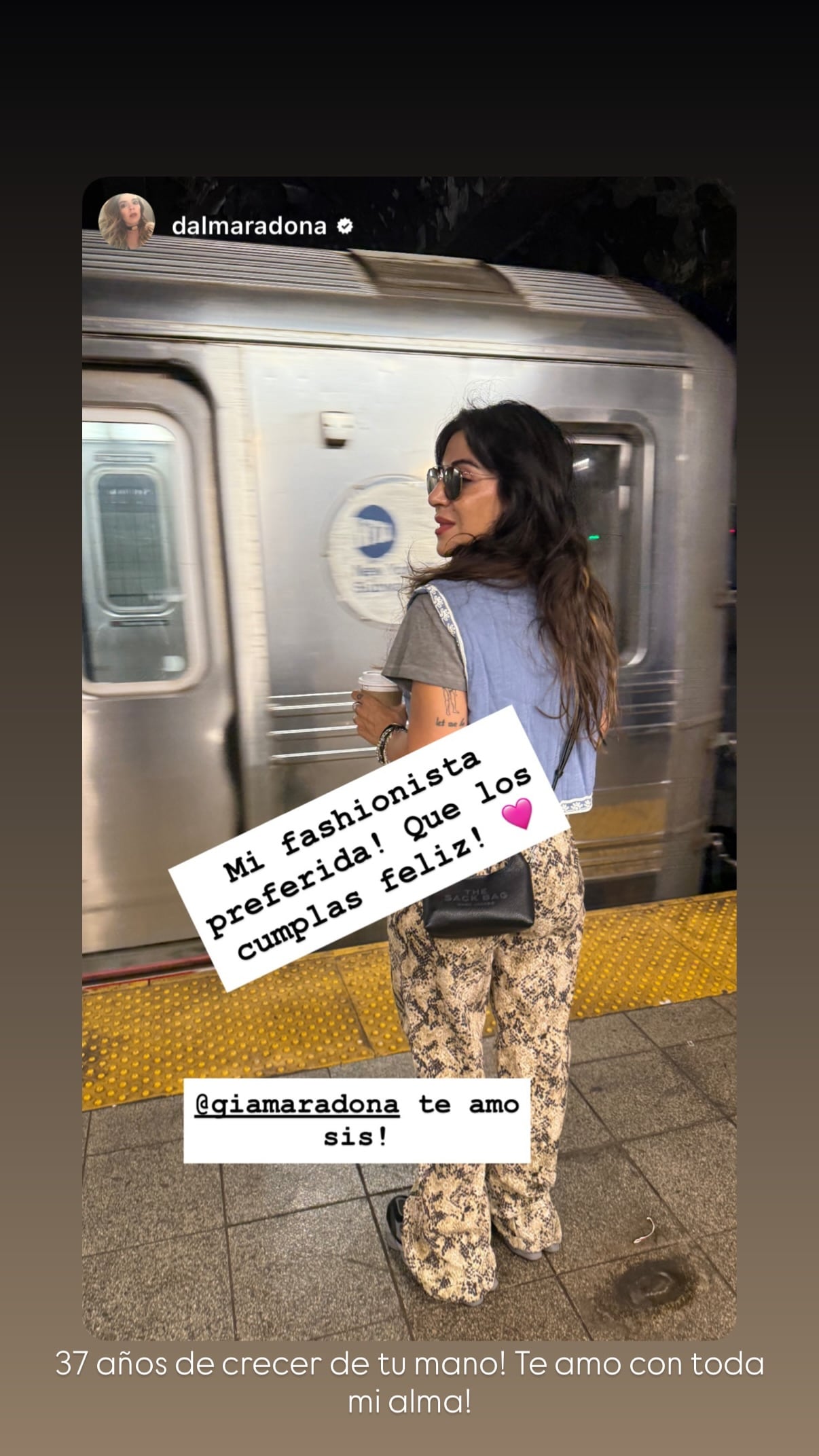 Dalma, la hermana de Gianinna, recordó tres momentos de un viaje compartido a Nueva York para dedicarselos en el cumpleaños
