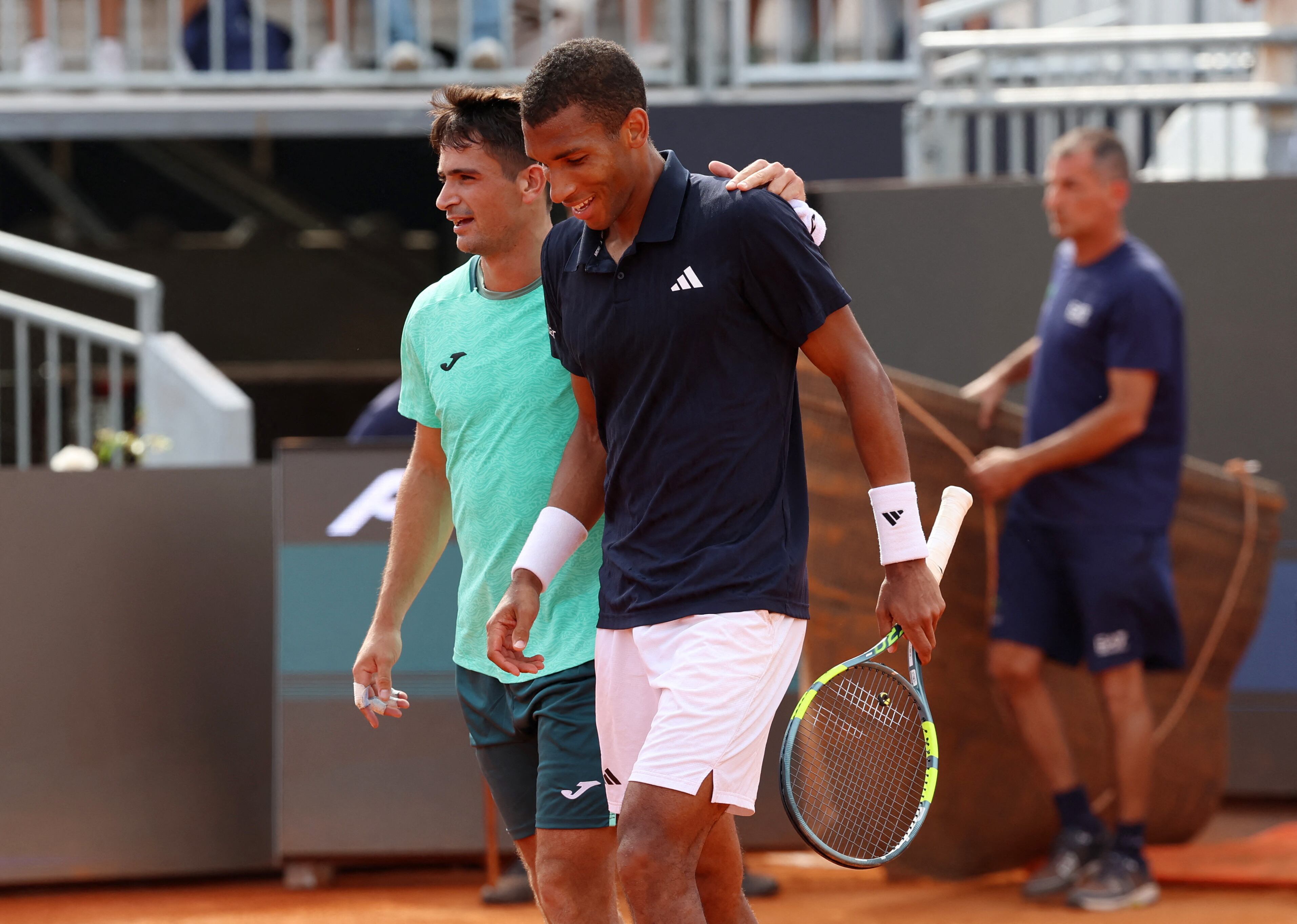 Mariano Navone se clasificó para la tercera ronda del Masters 1000 de Roma (Crédito: REUTERS/Ciro De Luca)