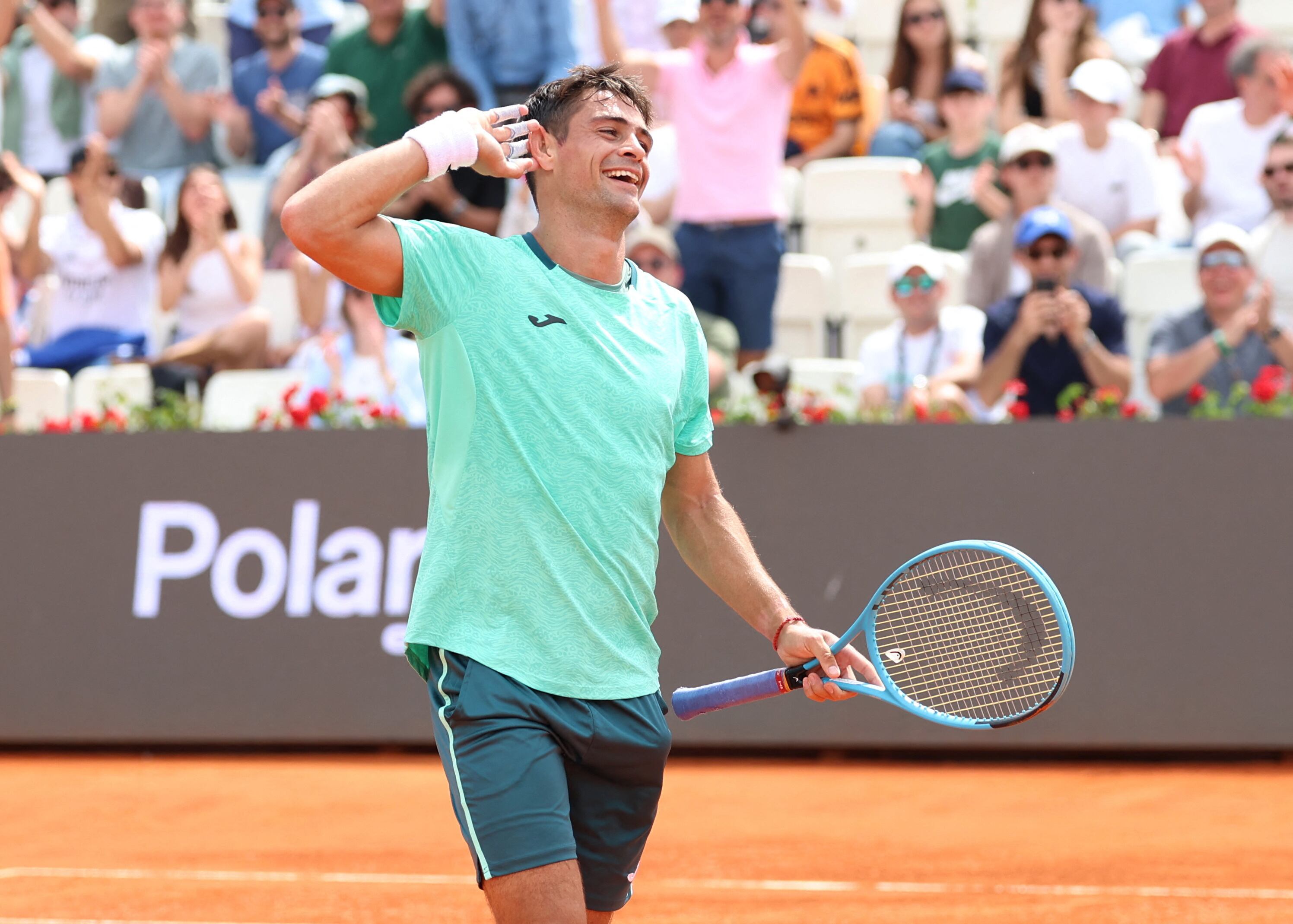Mariano Navone venció al canadiense Felix Auger-Aliassime (Crédito: REUTERS/Ciro De Luca)