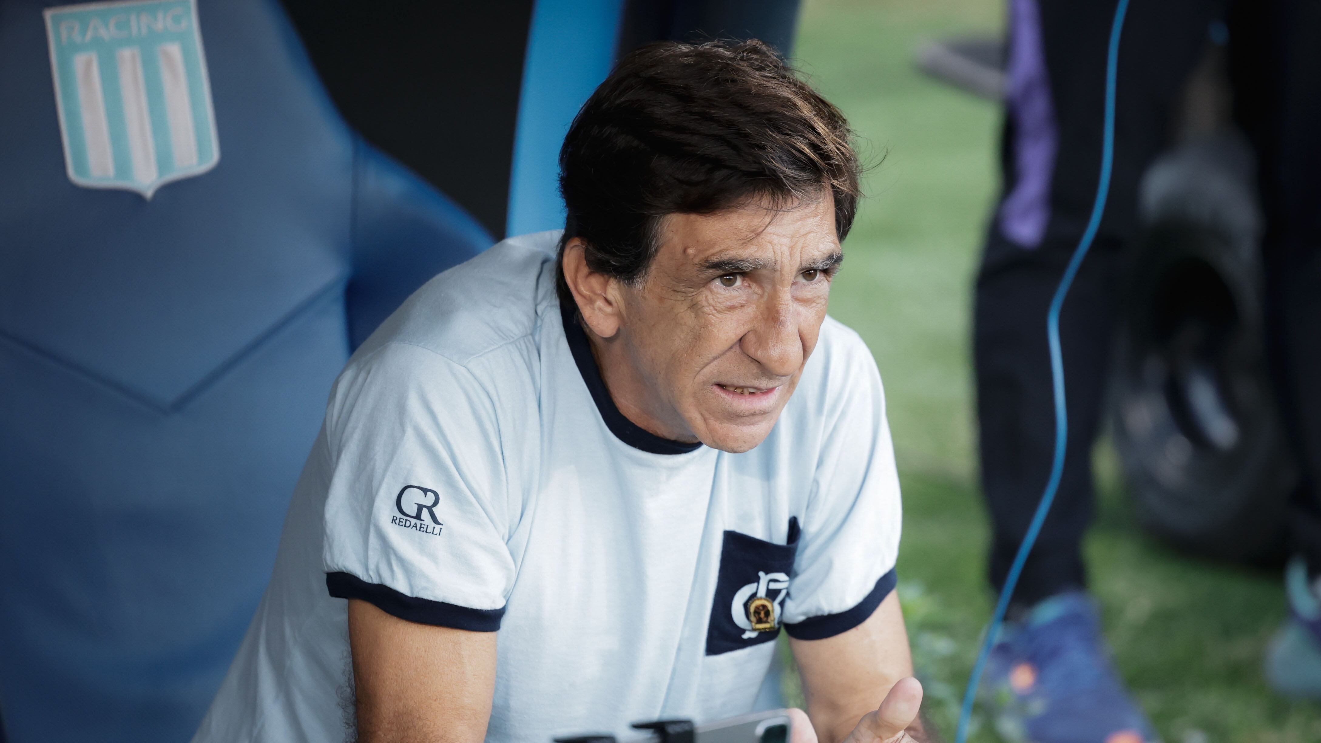 Gustavo Costas durante su paso por Racing (Fotobaires)