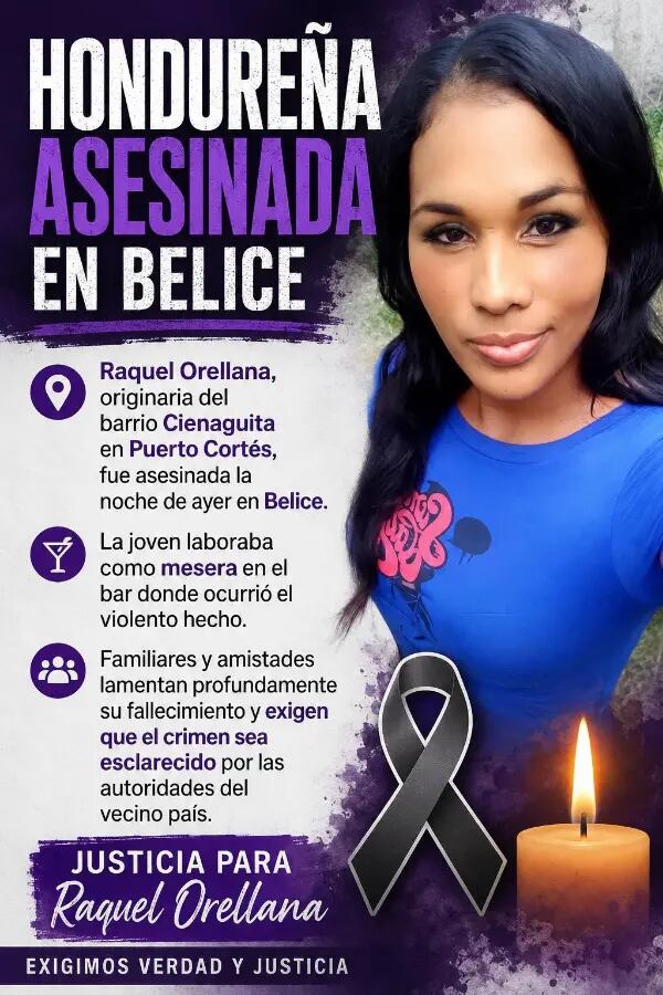 Hondureña muere en ataque armado mientras trabajaba en un bar de Belice