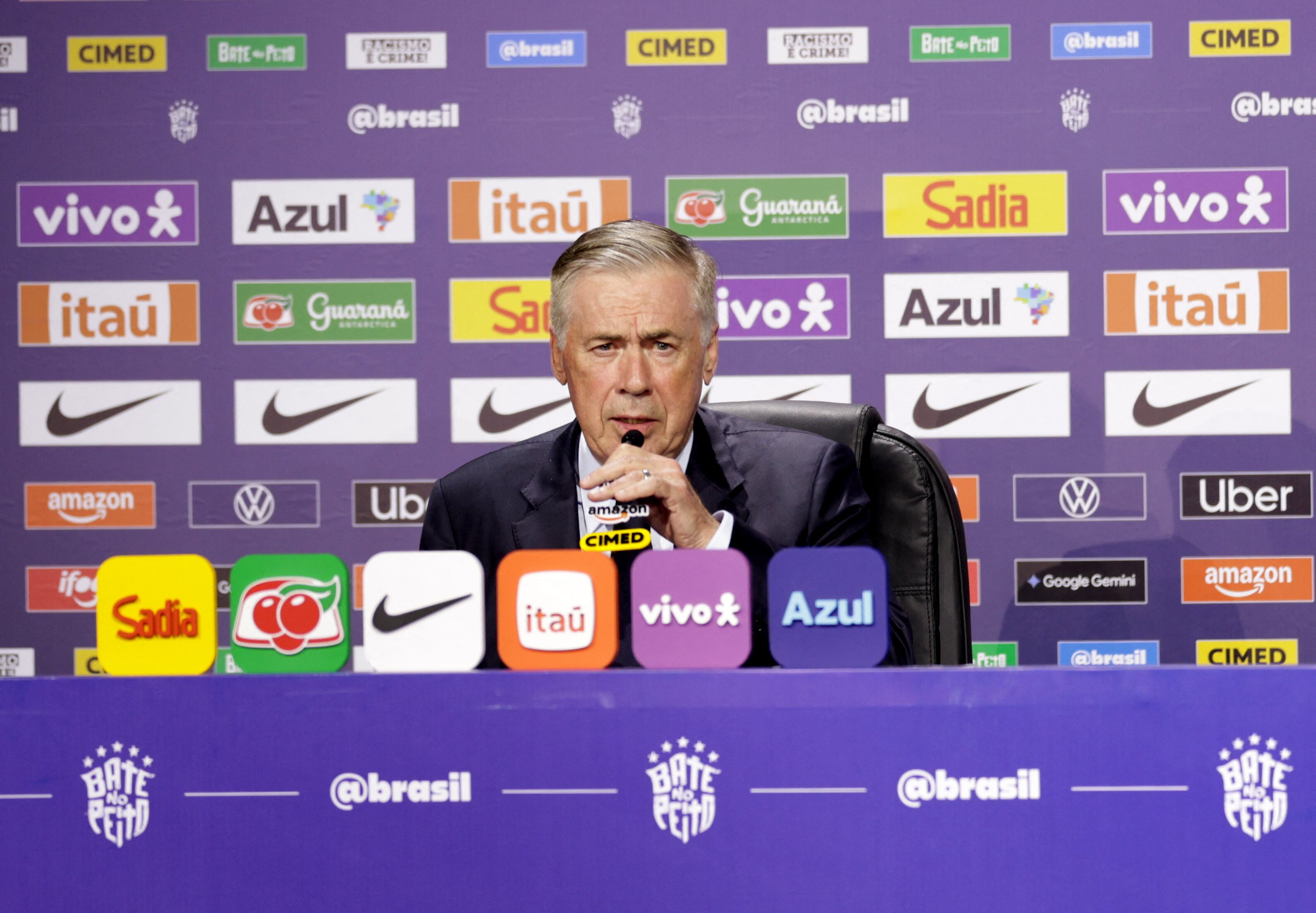 Ancelotti entregó la lista de convocados para el Mundial 2026 (REUTERS/Ricardo Moraes)