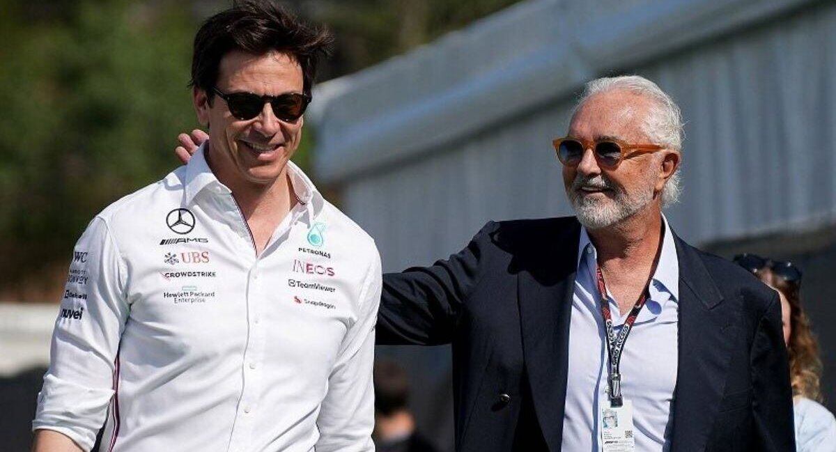 Toto Wolff y Flavio Briatore, las principales caras de Mercedes y Alpine en la F1