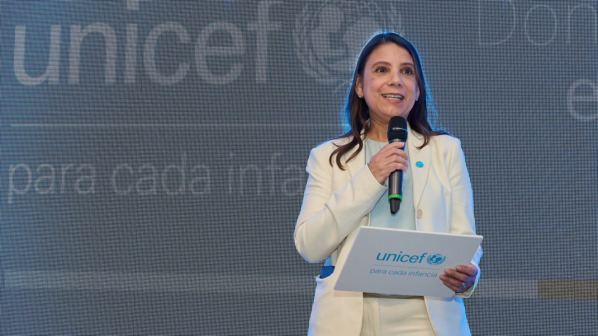 La Representante adjunta de UNICEF Argentina, María Elena Úbeda