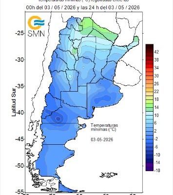 Invierno en pleno otoño: 5 grados en el AMBA y localidades bonaerenses con temperaturas bajo cero