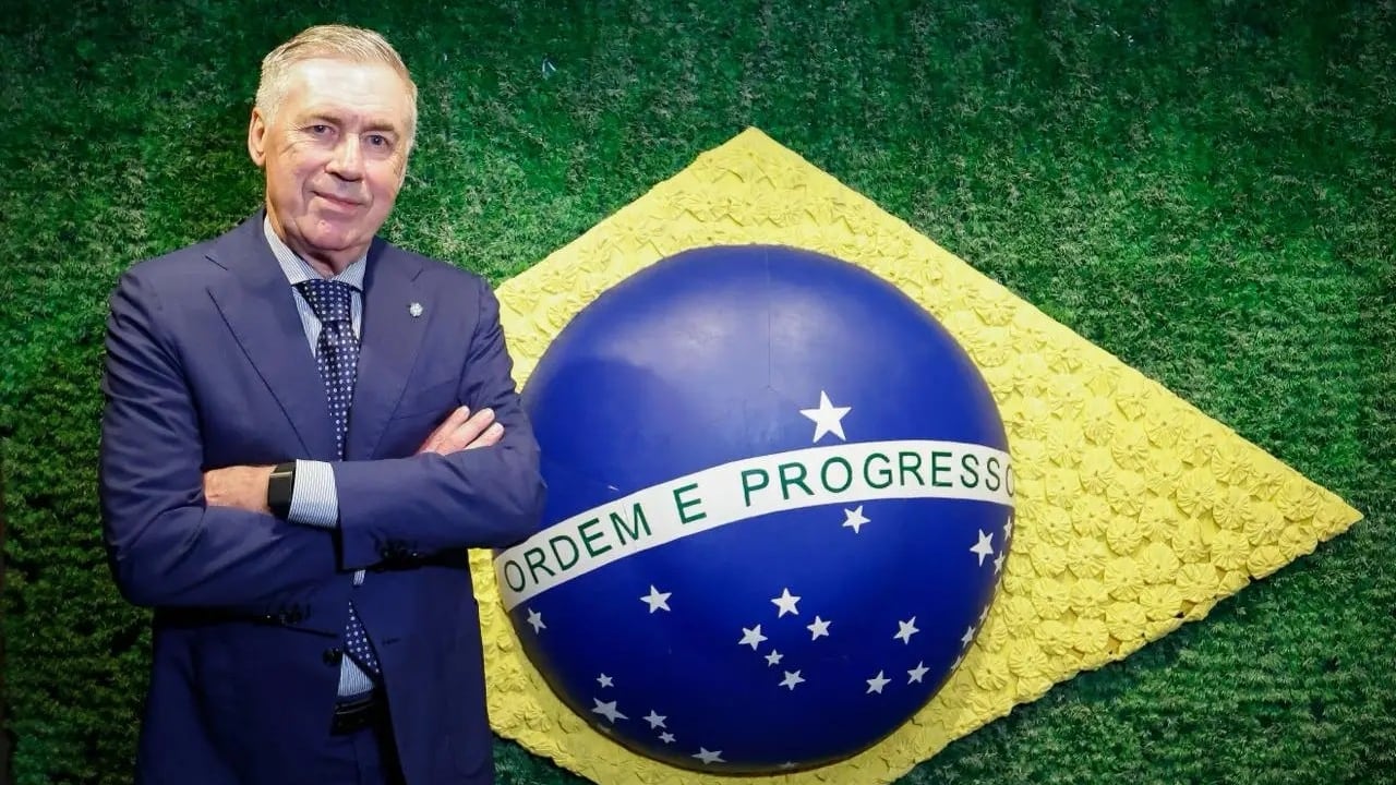 La influencia de Carlo Ancelotti como seleccionador de Brasil prioriza el grupo sobre las individualidades e impulsa la unión del plantel (Rafael Ribeiro/CBF)