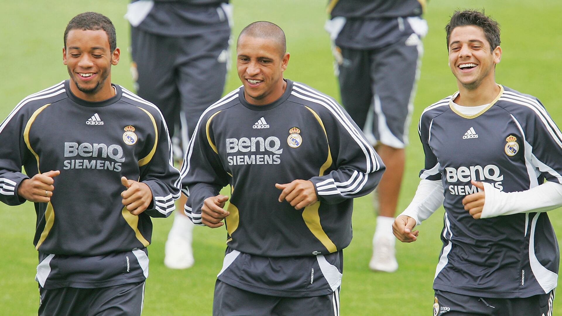 Marcelo, Roberto Carlos y Cicinho, los brasileños del Real Madrid (Getty)