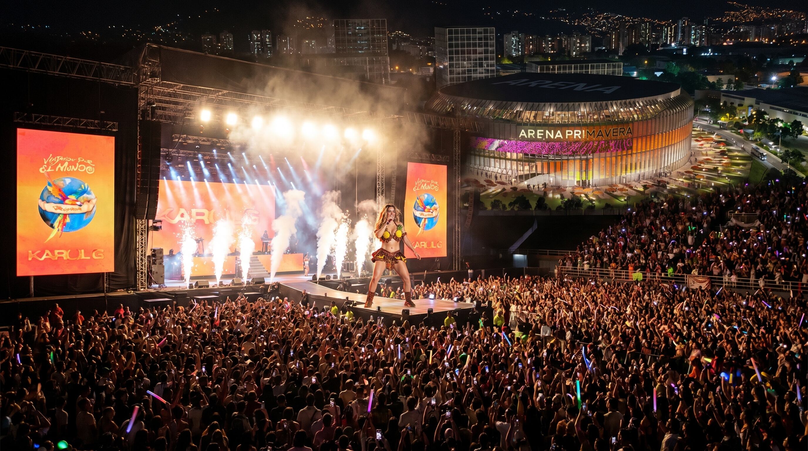 El Estadio Nacional albergará dos conciertos de Karol G los días 27 y 28 de noviembre de 2026.(Imagen Ilustrativa Infobae)