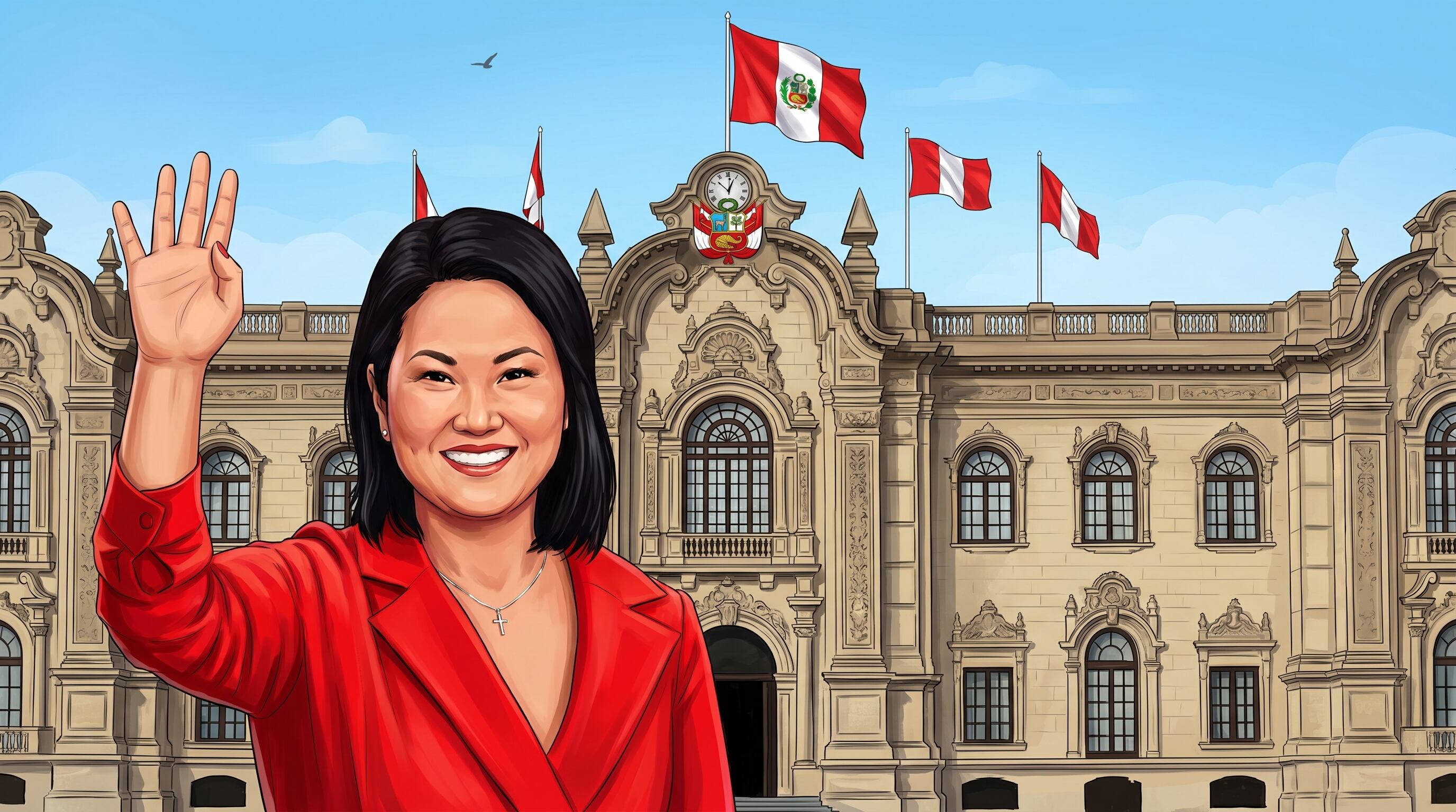 Keiko Fujimori buscará llegar a la presidencia de Perú en el balotaje del próximo 7 de junio ante Roberto Sánchez (Imagen Ilustrativa Infobae)