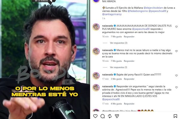 La fuerte pelea de Pepe Ochoa con Nai Awada: “Tratá de pegar una película o media serie vertical en algún lado”