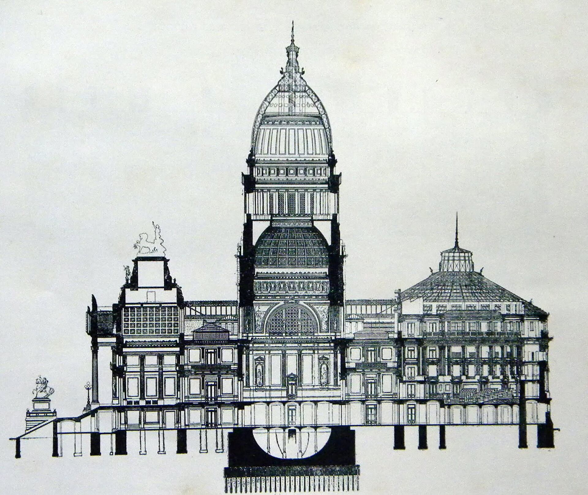 Uno de los cortes del edificio, que da a la calle Rivadavia