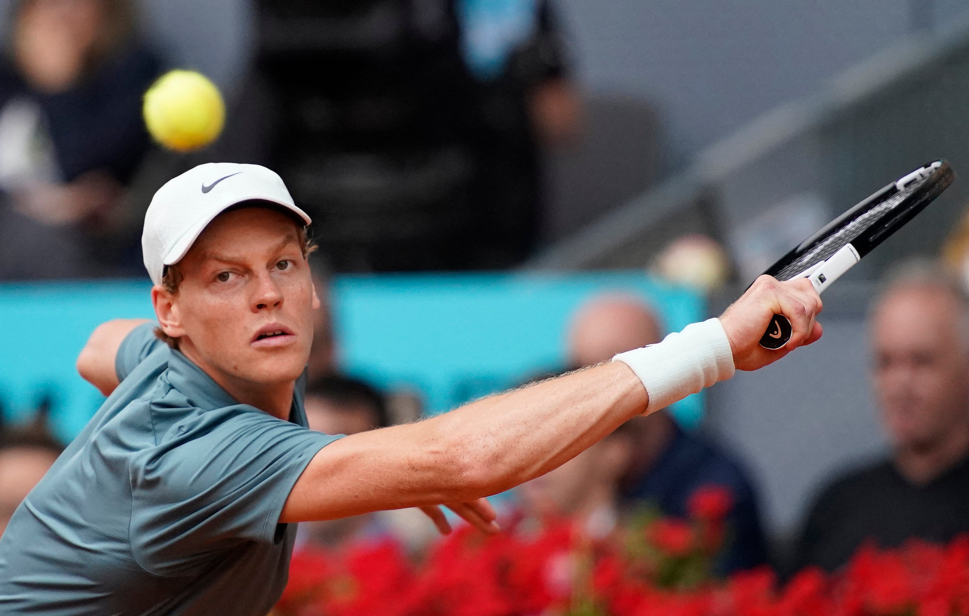 Jannik Sinner durante la final en Madrid (Fuente: REUTERS/Ana Beltran)