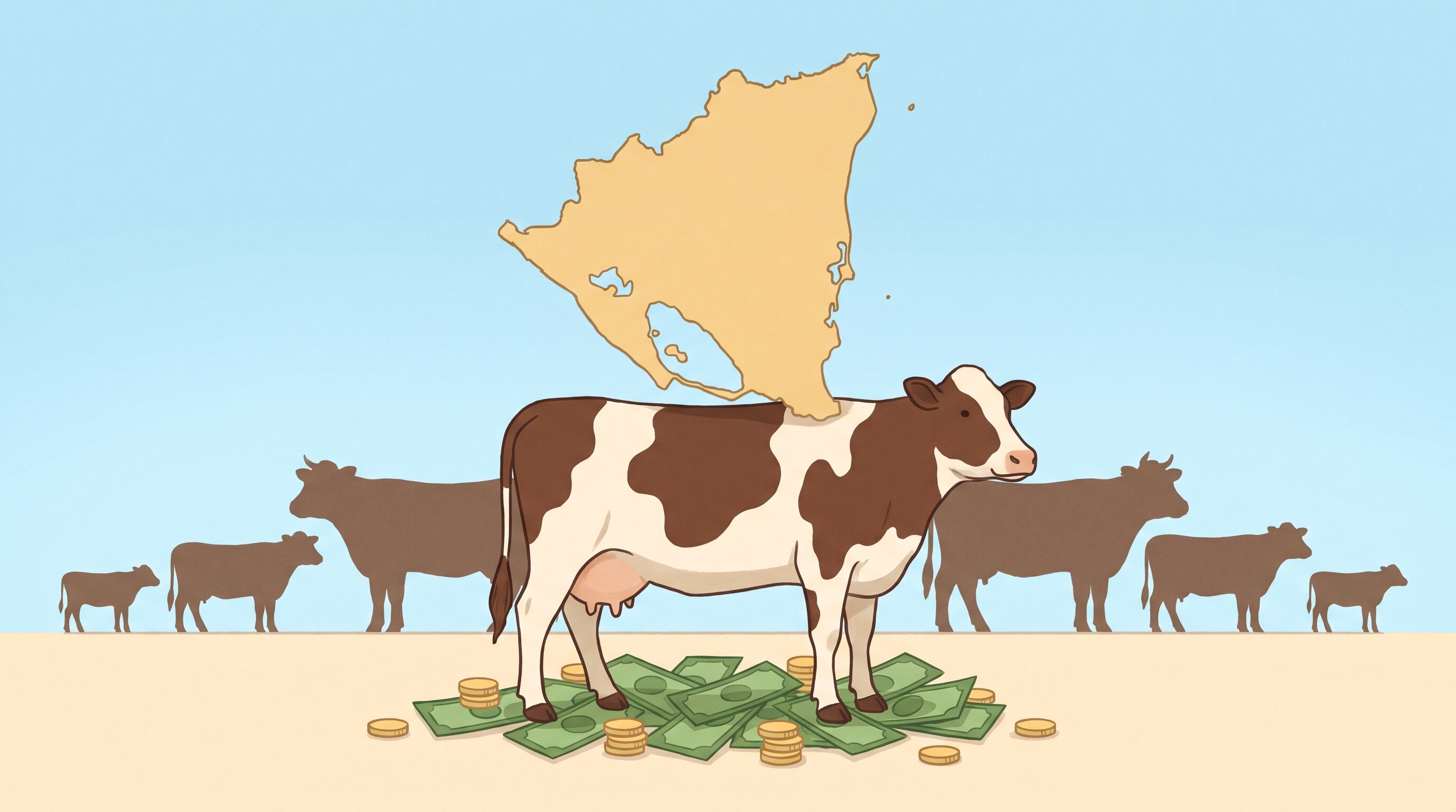 El sector ganadero, segundo en exportaciones de Nicaragua, corre riesgo de crisis económica ante el deterioro en la salud animal. (Imagen Ilustrativa Infobae)