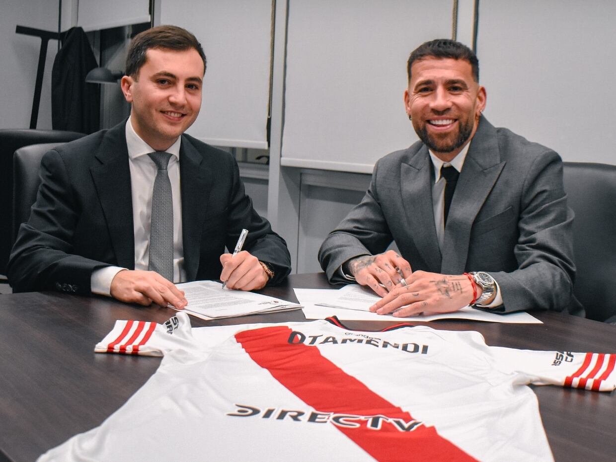 Nicolás Otamendi firmó un contrato hasta el 31 de diciembre de 2027 con River (@RiverPlate)