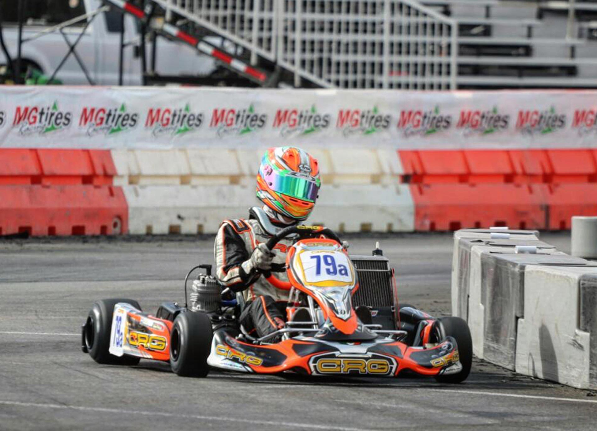 Colapinto en su época como piloto de karting