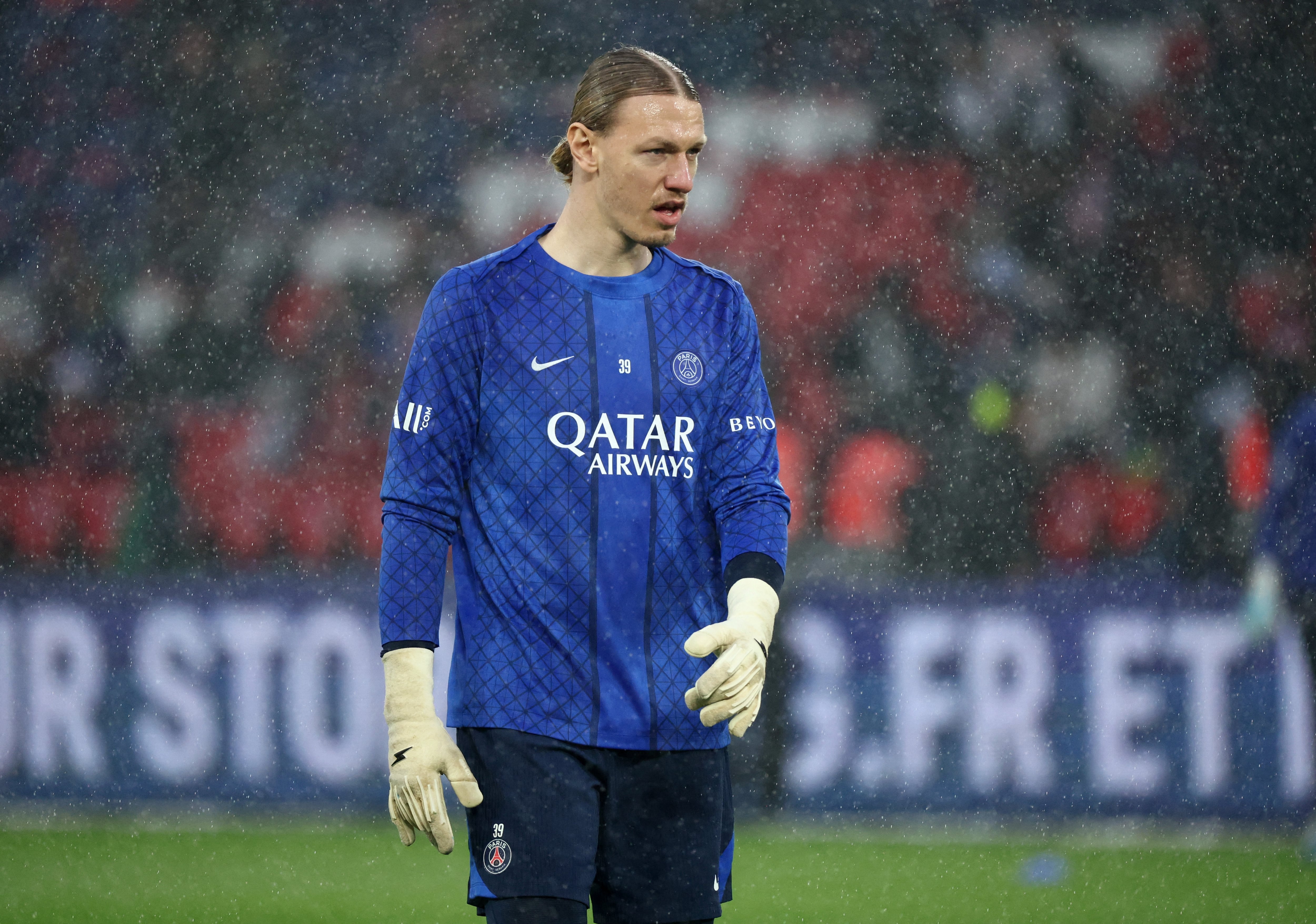 Matvei Safonov, arquero del PSG finalista (REUTERS/Catherine Steenkeste)