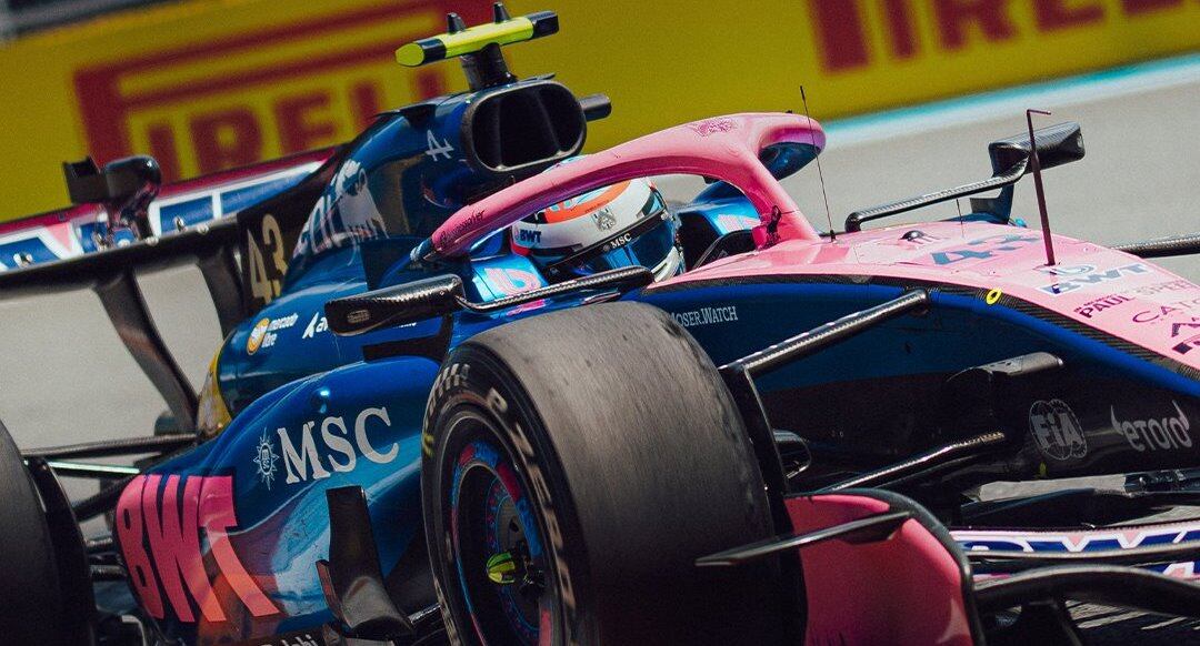 Franco Colapinto cumplió con su mejor actuación en Alpine y repitió su resultado más destacado en la F1 al ser octavo en Miami (Prensa Alpine)