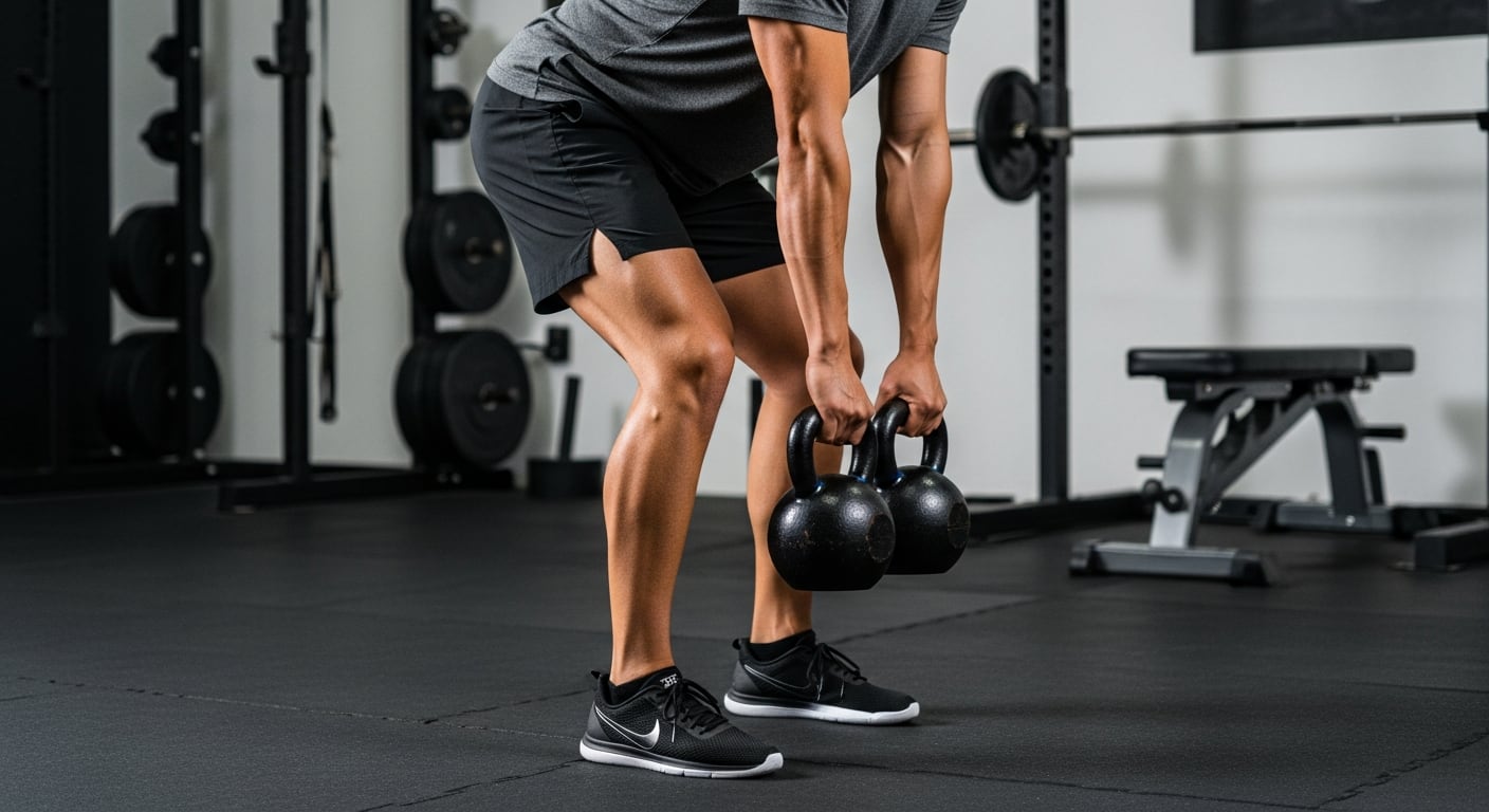 El entrenamiento de 30 minutos con pesas rusas, reseñado por GQ, integra fuerza, resistencia y cardio en un circuito eficiente (Imagen Ilustrativa Infobae)