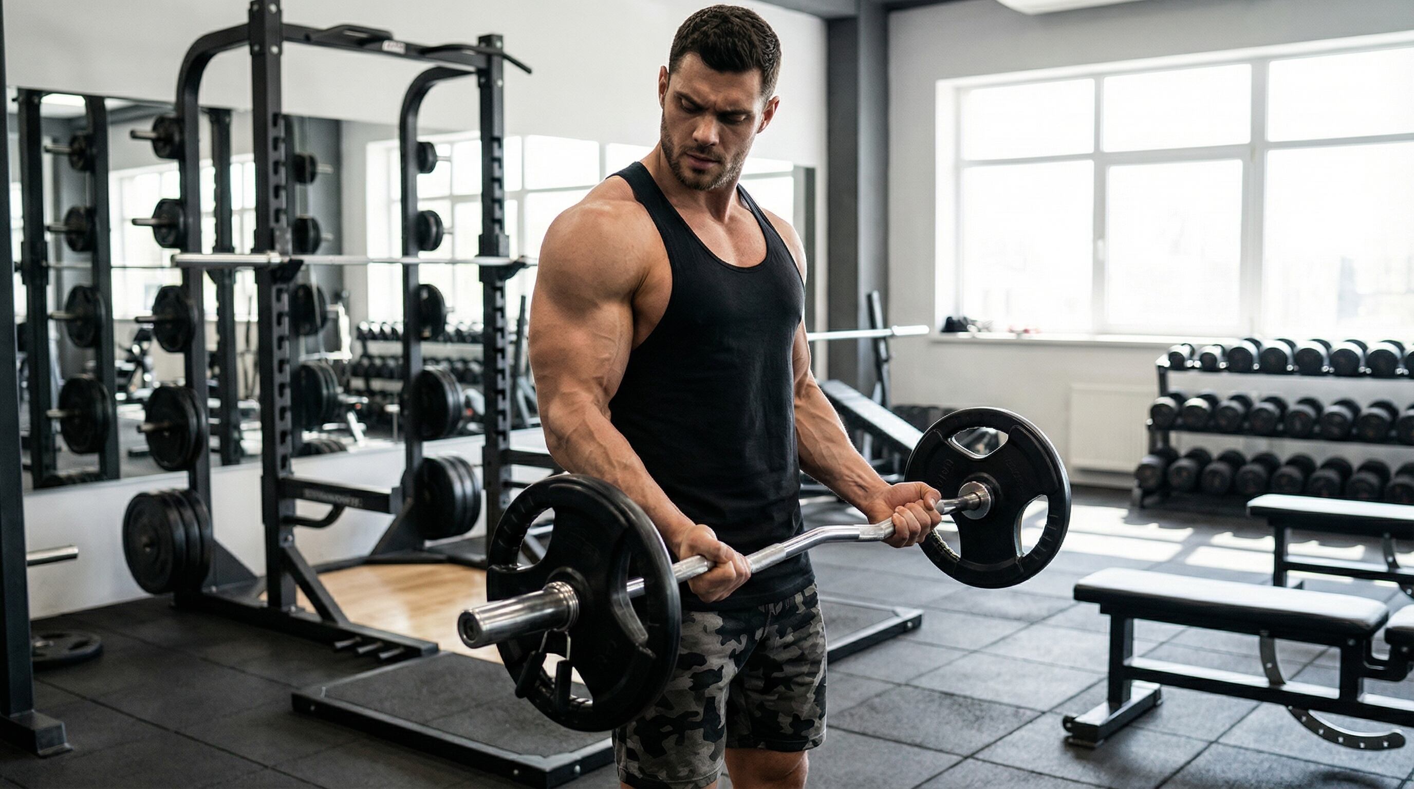 La sobrecarga progresiva y la frecuencia de dos sesiones semanales para brazos impulsan la hipertrofia muscular y evitan el sobreentrenamiento según expertos en fitness (Imagen Ilustrativa Infobae)