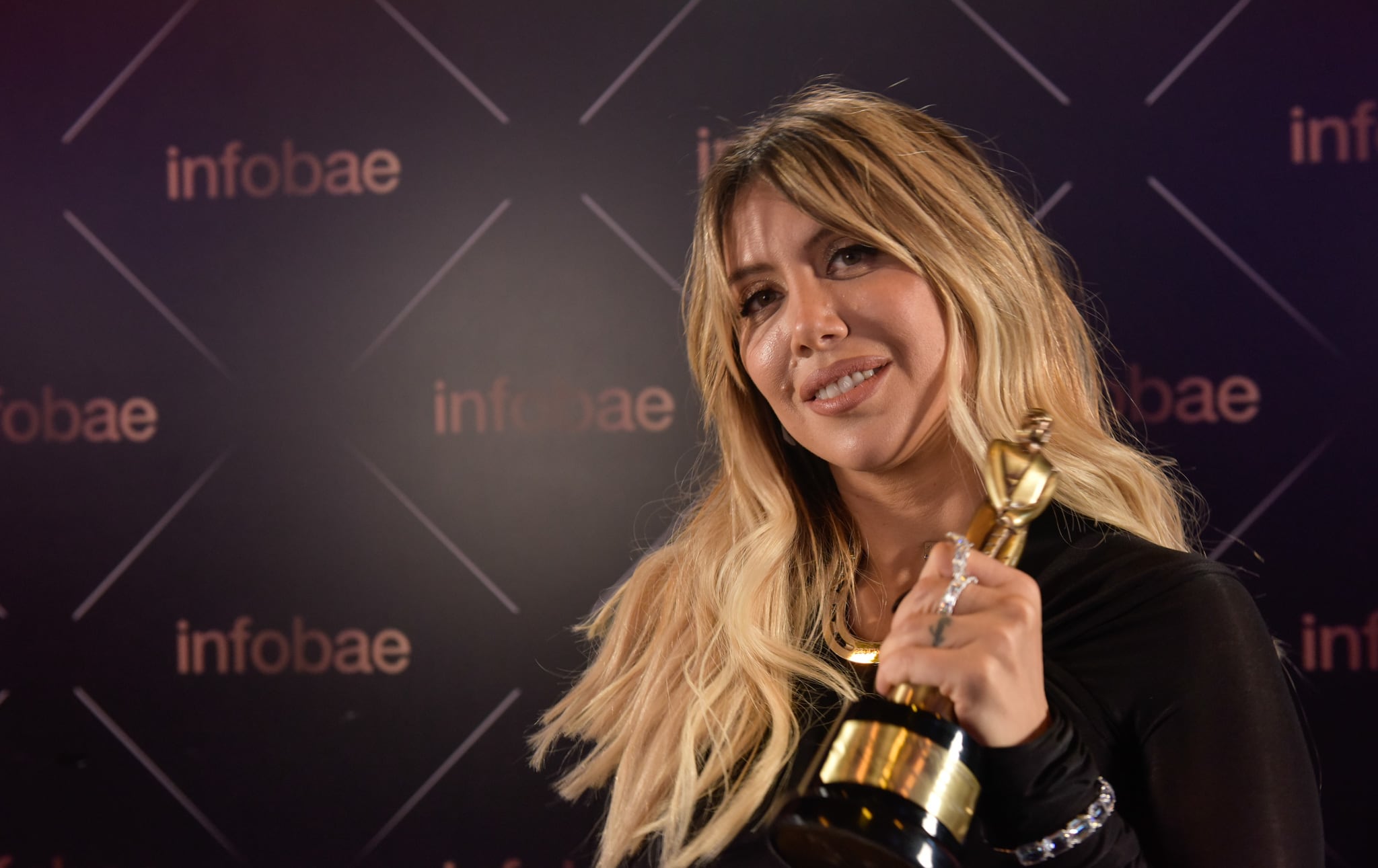 Wanda Nara durante su particiapación en los premios Martín Fierro de la Moda 2024 (Gustavo Gavotti)