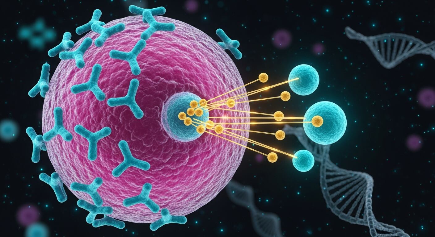 El doble bloqueo de amivantamab y lazertinib ataca al tumor tanto por fuera como por dentro, dificultando su avance y adaptación (Imagen Ilustrativa Infobae)