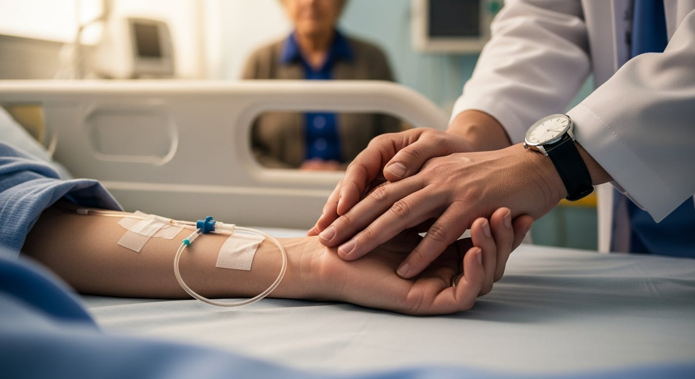 La administración de amivantamab se realiza por vía intravenosa, lo que permite que el medicamento actúe directamente en el torrente sanguíneo del paciente (Imagen Ilustrativa Infobae)