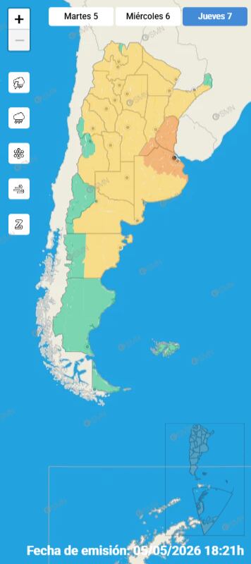 Llega otra ciclogénesis: hay alerta por tormentas en el AMBA, se esperan fuertes vientos y la entrada del frío polar