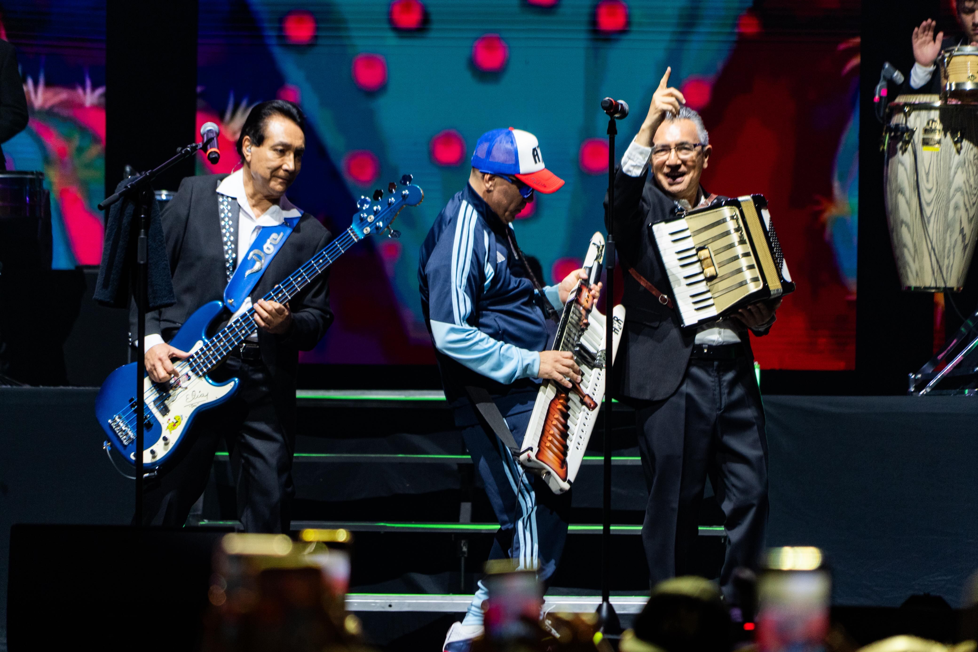 Pablo Lescano en el show de Los Ángeles Azules en el Movistar Arena (Gentileza Prensa) 