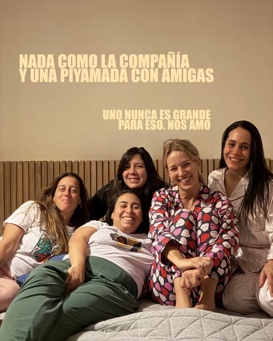 En su estadía, Luisana Lopilato organizó una divertida pijamada con amigas de la infancia, mostrando su lado más íntimo y cotidiano