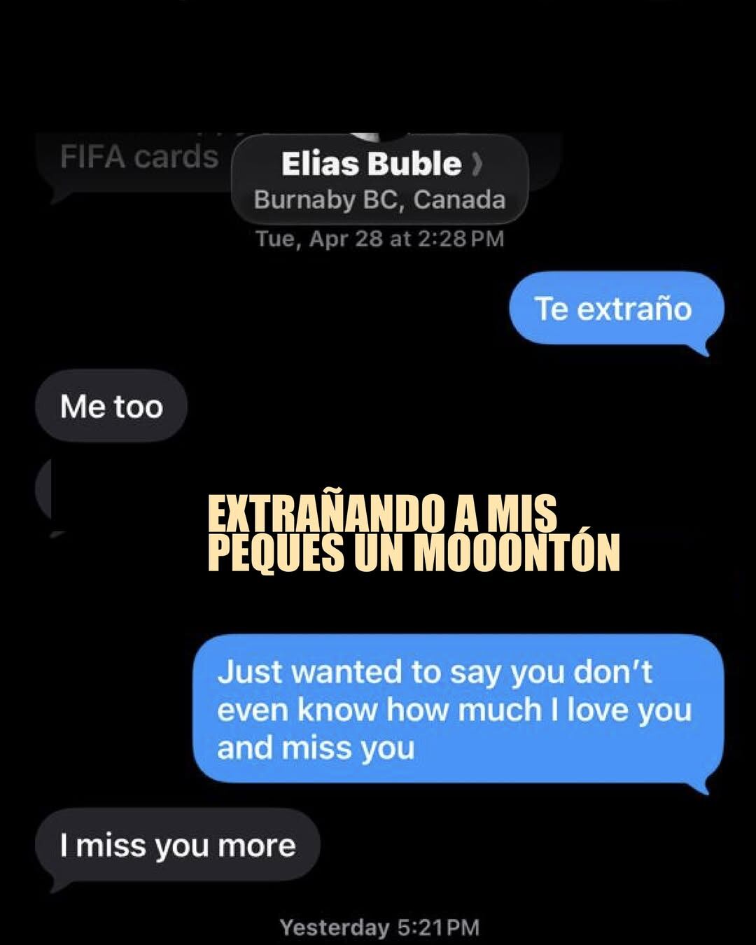 La artista expresó su nostalgia por sus hijos y familia en Canadá, compartiendo mensajes emotivos y bilingües a través de redes sociales