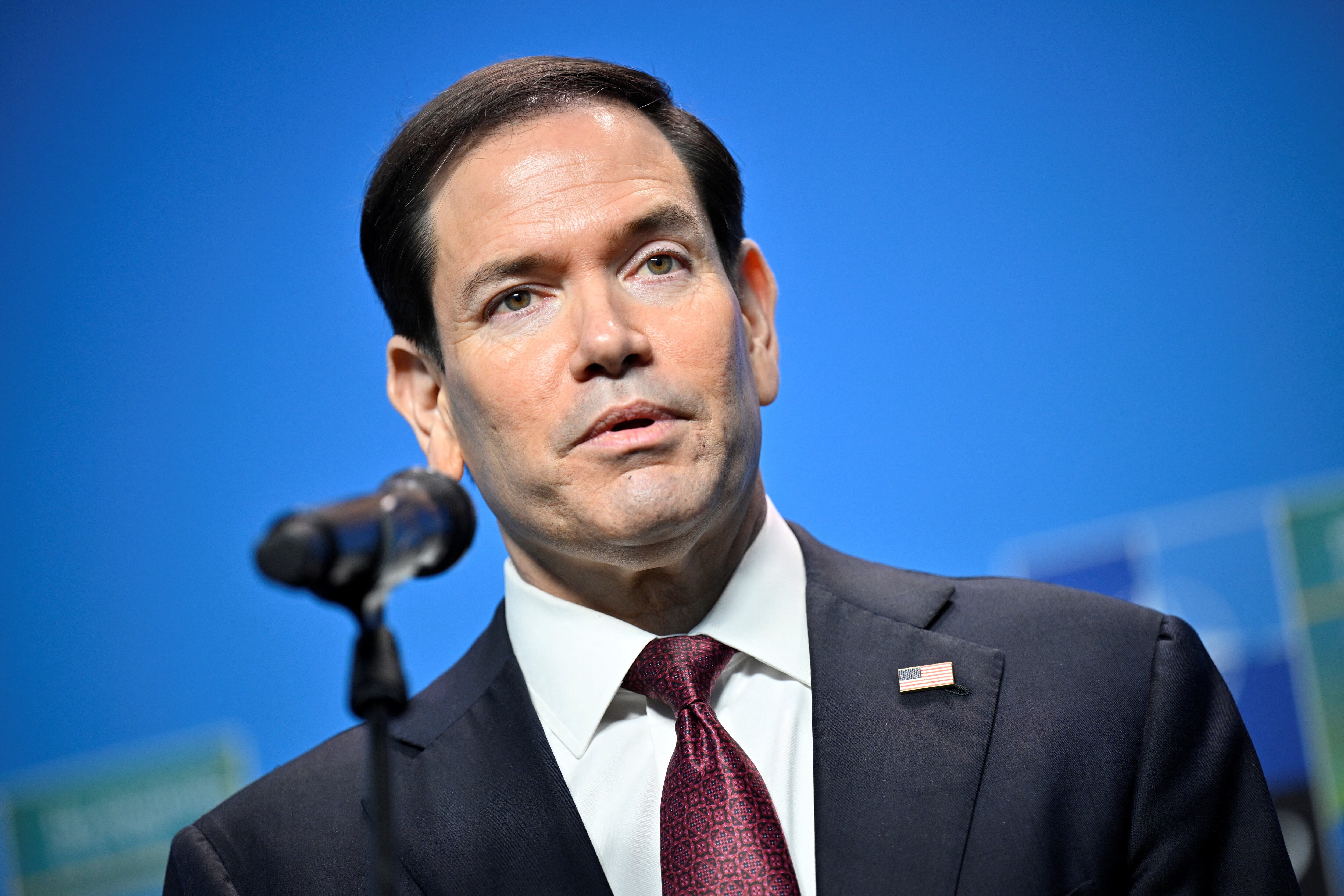 El secretario de Estado de Estados Unidos, Marco Rubio (TT News Agency/Johan Nilsson via REUTERS)