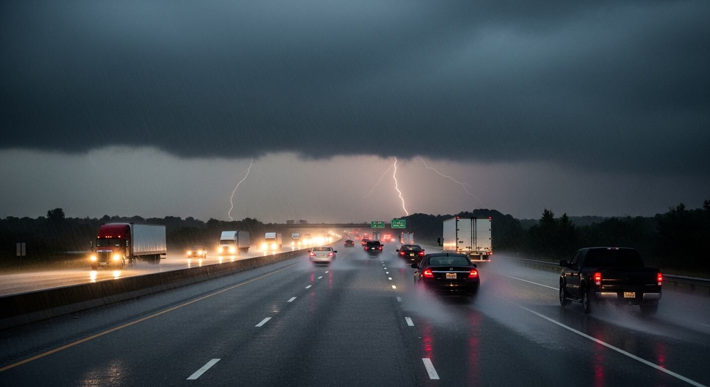 La extensa masa de aire frío afecta a más de 25 estados de Estados Unidos con nevadas, lluvias torrenciales y tormentas de gran magnitud, según la NOAA. (Imagen Ilustrativa Infobae)