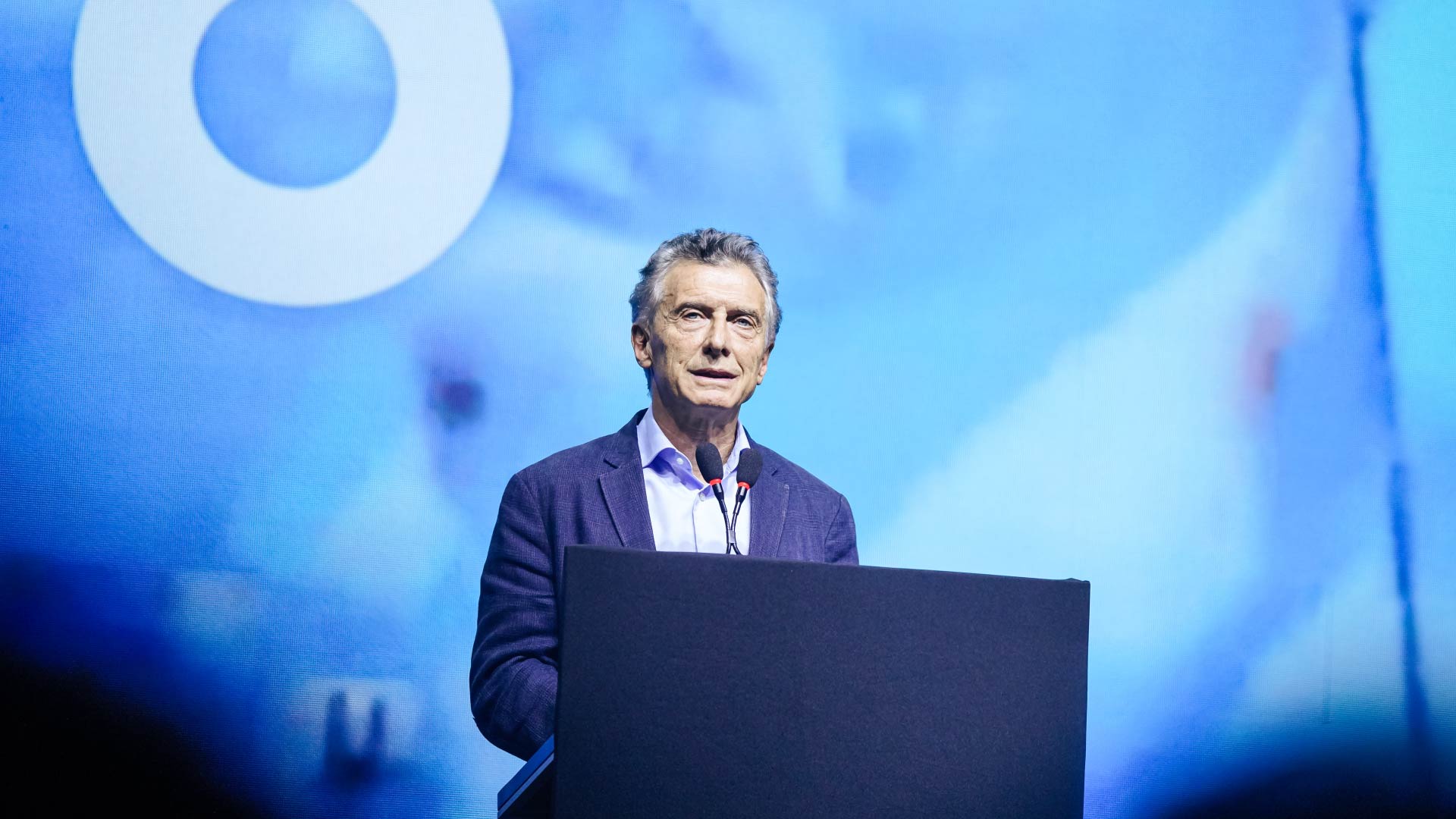 Mauricio Macri en el centro Gala Convenciones de Resistencia, en una de sus últimas apariciones públicas