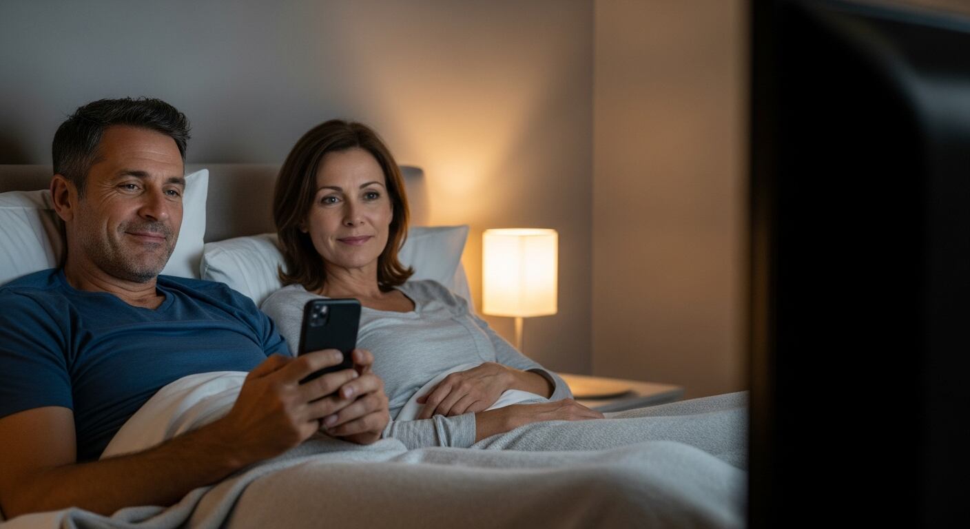 El uso de pantallas y series en la rutina nocturna puede desplazar los encuentros sexuales y consolidar evitación, advirtió Ghedin (Imagen Ilustrativa Infobae) 