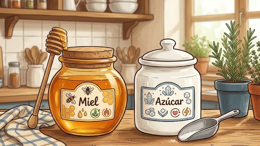 La miel es considerada un endulzante natural, aunque no siempre representa una alternativa más saludable al azúcar blanco (Imagen Ilustrativa Infobae)