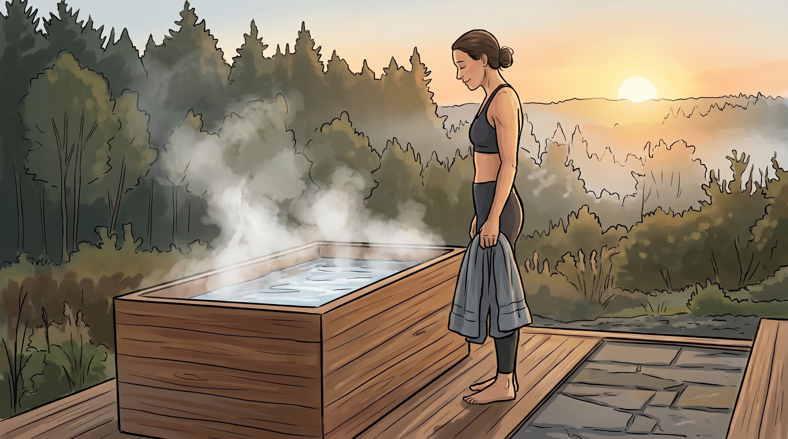 El nado en agua fría se posiciona como nueva tendencia de autocuidado femenino en la perimenopausia. (Imagen Ilustrativa Infobae)